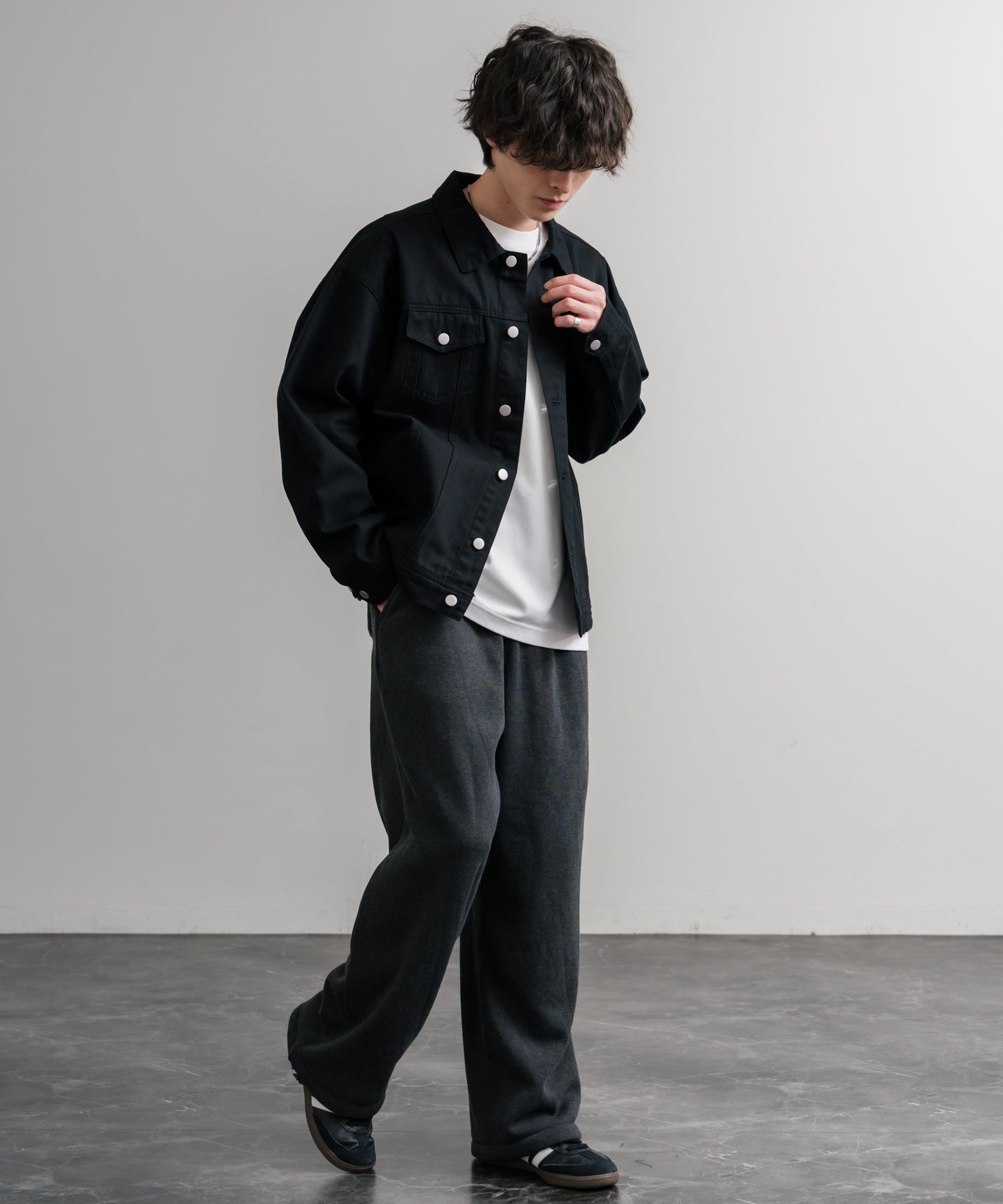 ロッキーモンロー Rocky Monroe スウェットパンツ イージー ワイド メンズ レディース 裏起毛 無地 ヘビーウェイト リラックス ウエストゴム ハイウエスト ドローコード ルーズ 14851 (1.オートミール) 1.オートミール