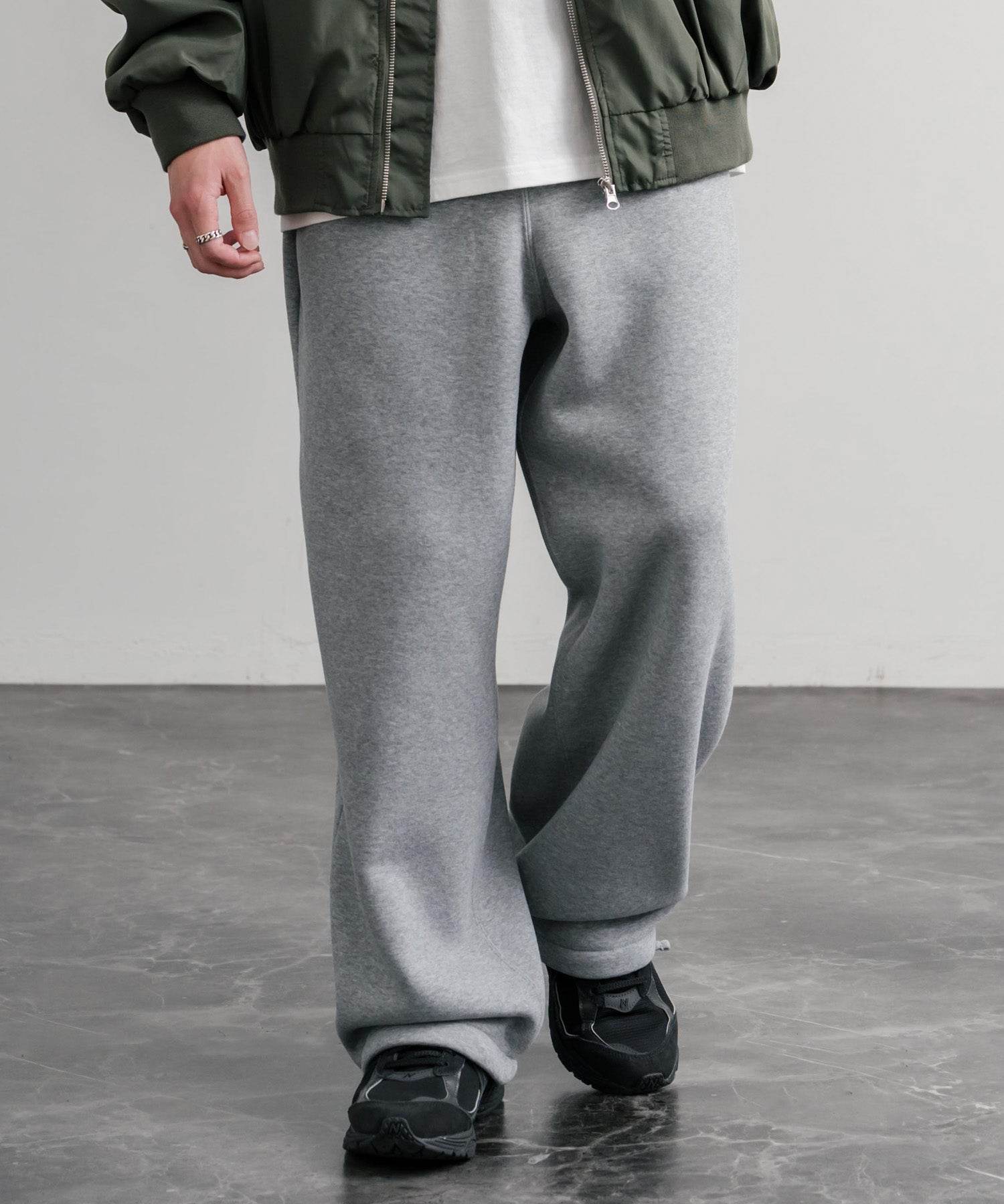 ロッキーモンロー Rocky Monroe スウェットパンツ イージー ワイド メンズ レディース 裏起毛 無地 ヘビーウェイト リラックス ウエストゴム ハイウエスト ドローコード ルーズ 14851 (1.オートミール) 1.オートミール