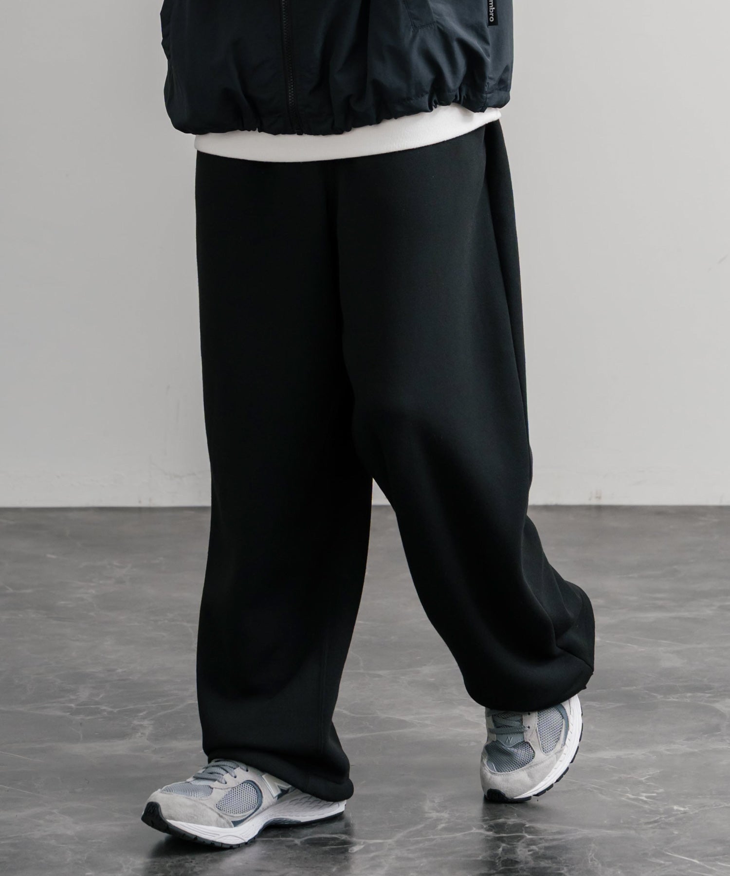 ロッキーモンロー Rocky Monroe スウェットパンツ イージー ワイド メンズ レディース 裏起毛 無地 ヘビーウェイト リラックス ウエストゴム ハイウエスト ドローコード ルーズ 14851 (5.ブラック) 5.ブラック