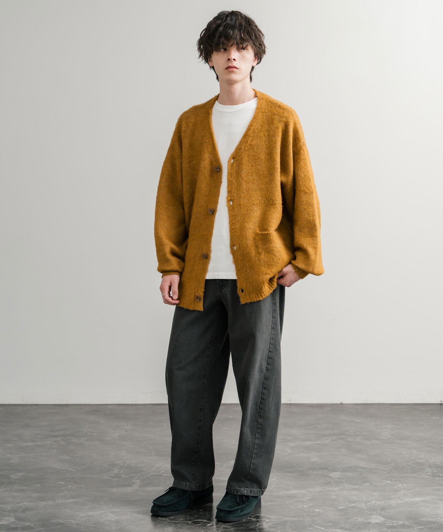 ロッキーモンロー Rocky Monroe GERRY ジェリー デニムパンツ クライミングパンツ メンズ レディース ジーンズ バレルレッグ UVカット ワイド 無地 ロゴ刺繍 15113 (73.ブルー) 73.ブルー