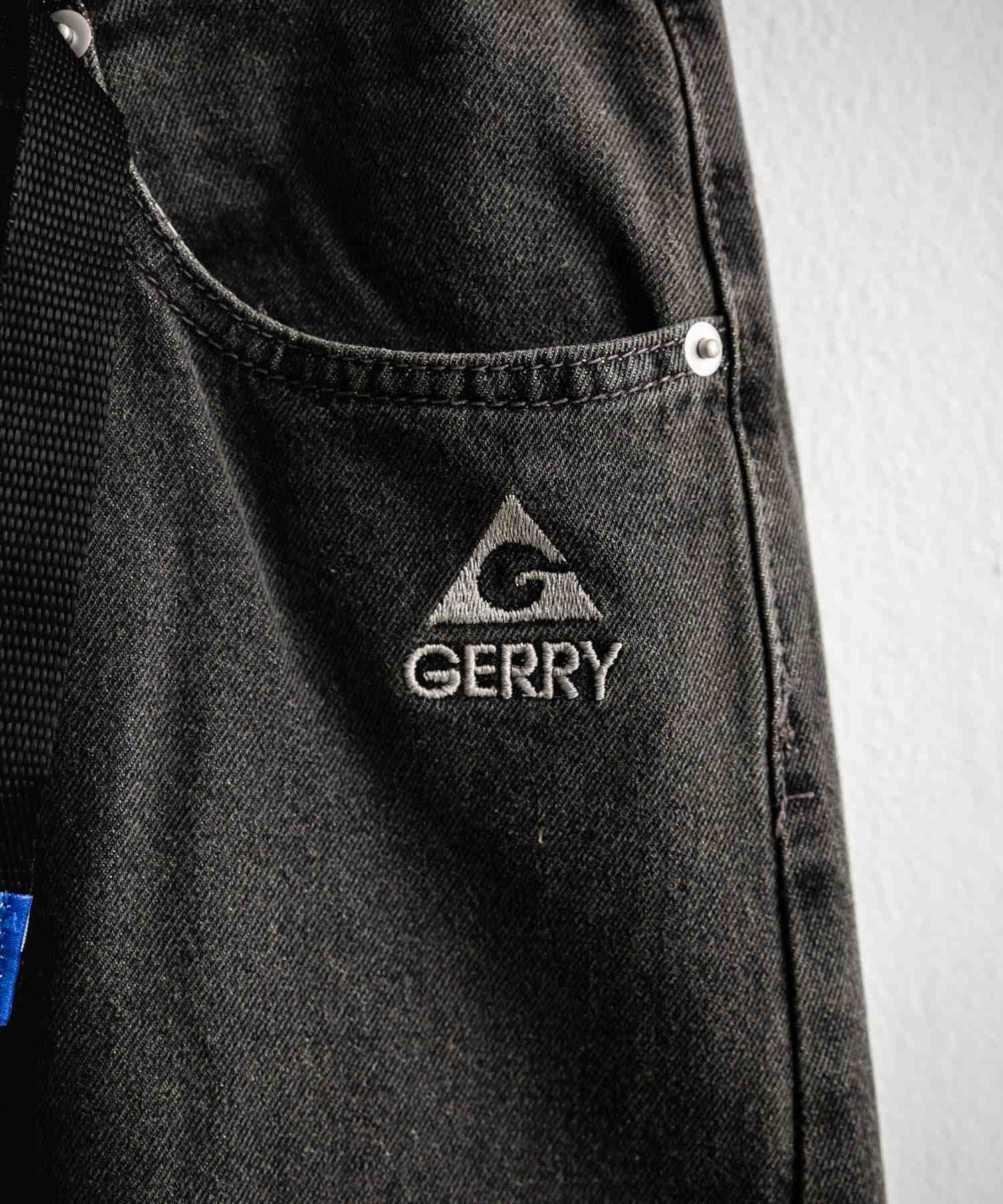 ロッキーモンロー Rocky Monroe GERRY ジェリー デニムパンツ クライミングパンツ メンズ レディース ジーンズ バレルレッグ UVカット ワイド 無地 ロゴ刺繍 15113 (73.ブルー) 73.ブルー