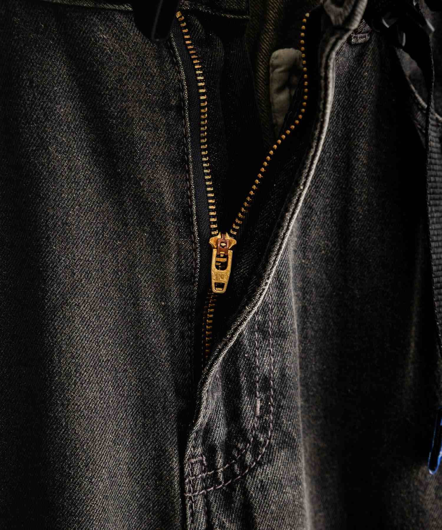 ロッキーモンロー Rocky Monroe GERRY ジェリー デニムパンツ クライミングパンツ メンズ レディース ジーンズ バレルレッグ UVカット ワイド 無地 ロゴ刺繍 15113 (73.ブルー) 73.ブルー