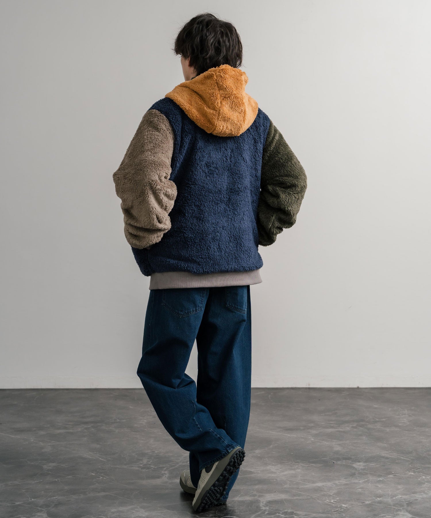 ロッキーモンロー Rocky Monroe ボアジャケット マウンテンパーカー ブルゾン メンズ レディース フード フリース リバーシブル 2WAY KRIFF MAYER 2514403 14795 (90.マルチ1) 90.マルチ1