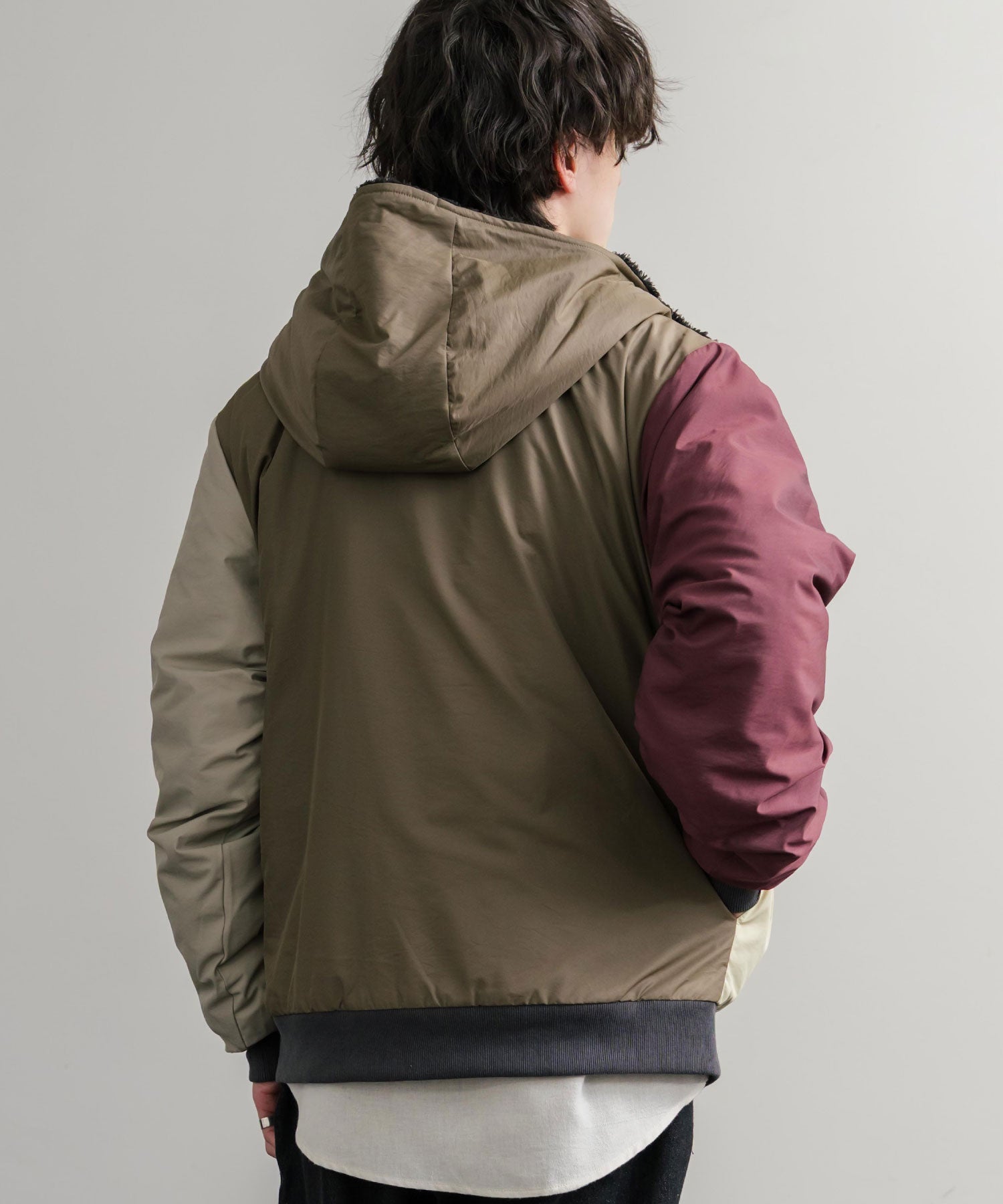 ロッキーモンロー Rocky Monroe ボアジャケット マウンテンパーカー ブルゾン メンズ レディース フード フリース リバーシブル 2WAY KRIFF MAYER 2514403 14795 (90.マルチ1) 90.マルチ1