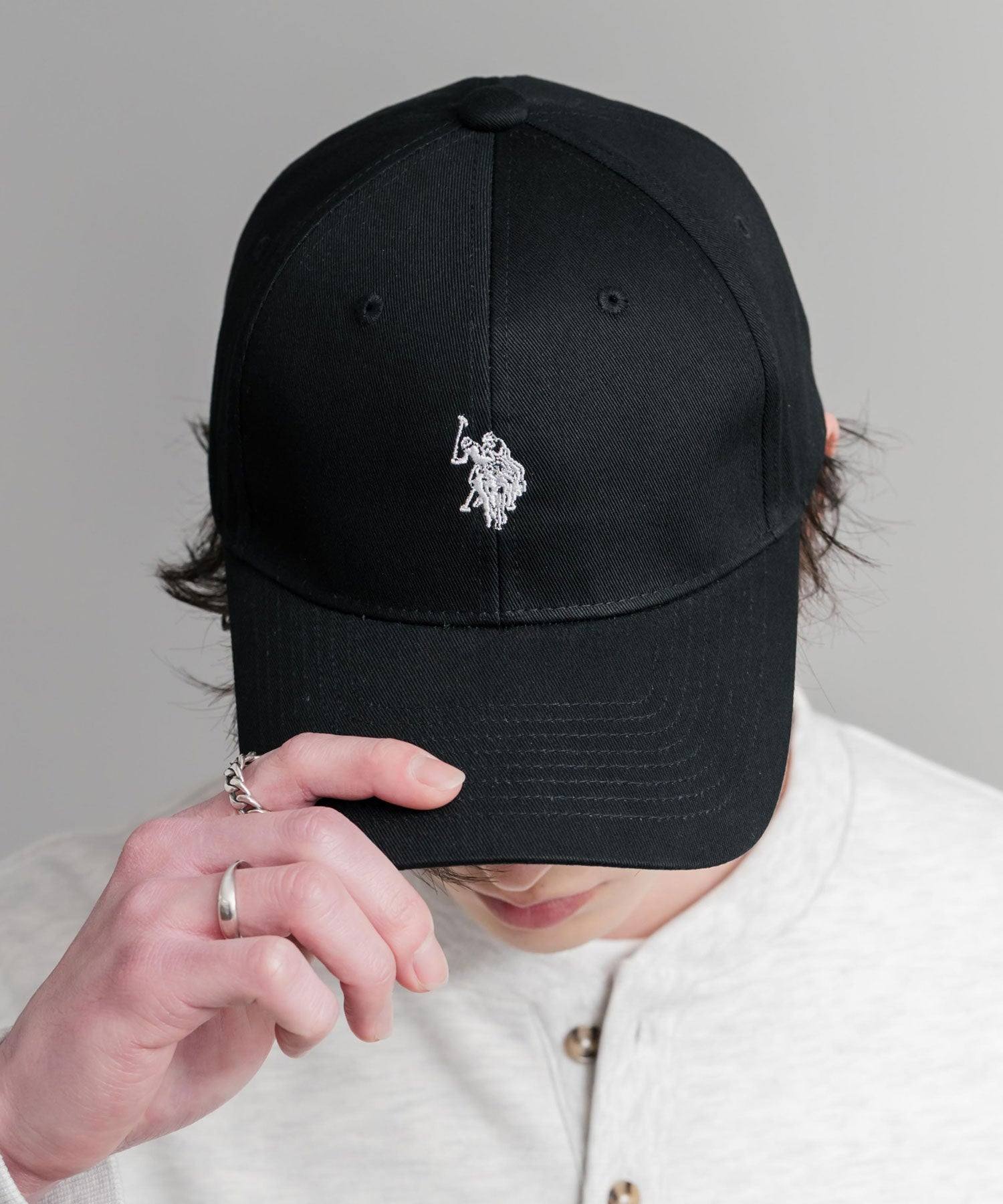 ロッキーモンロー Rocky Monroe U.S. POLO ASSN. ユーエスポロアッスン ベースボールキャップ ローキャップ メンズ レディース ツイル 帽子 無地 ロゴ 刺繍 15598 (ベージュ×ネイビー) ベージュ×ネイビー
