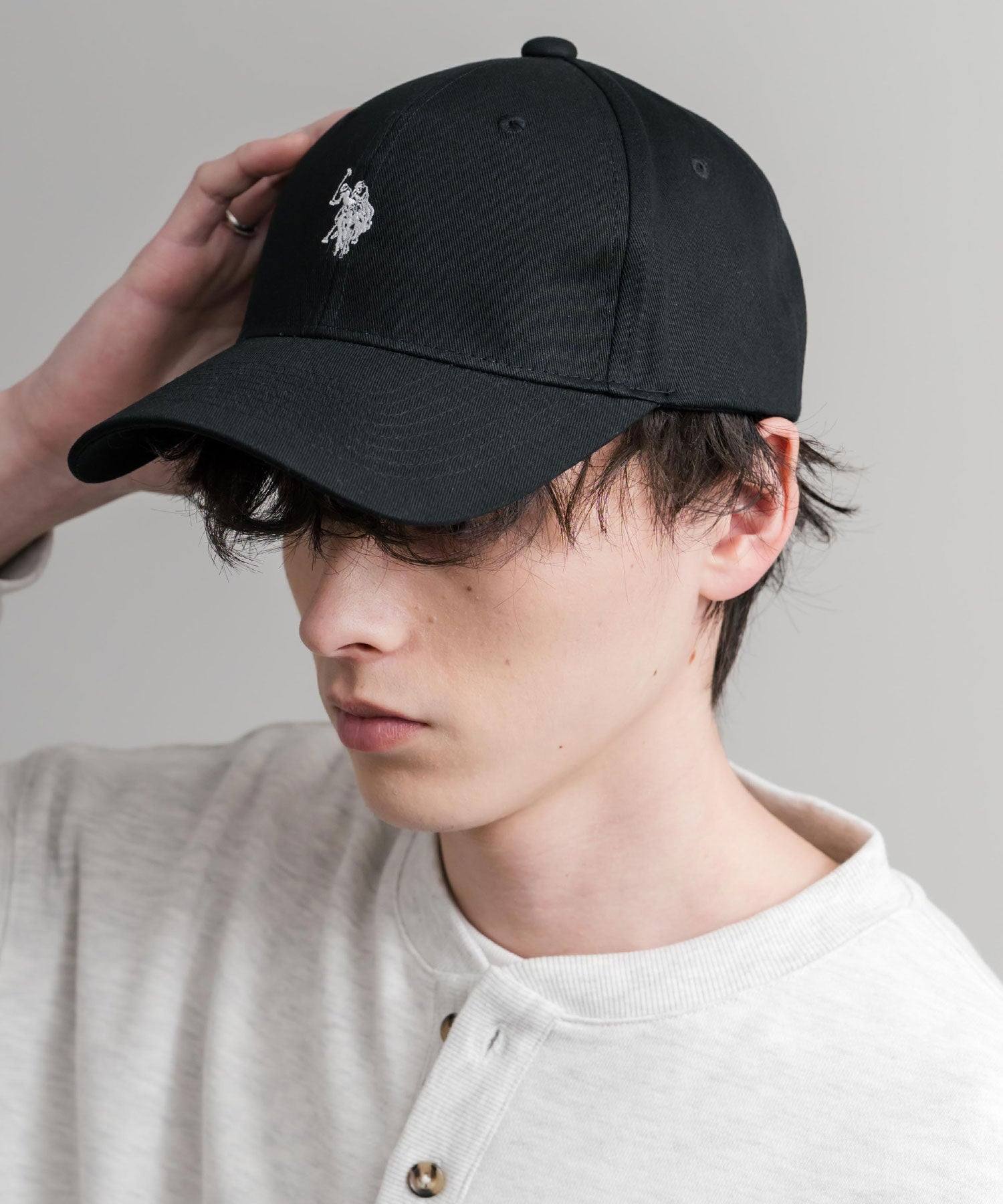 ロッキーモンロー Rocky Monroe U.S. POLO ASSN. ユーエスポロアッスン ベースボールキャップ ローキャップ メンズ レディース ツイル 帽子 無地 ロゴ 刺繍 15598 (ベージュ×ネイビー) ベージュ×ネイビー