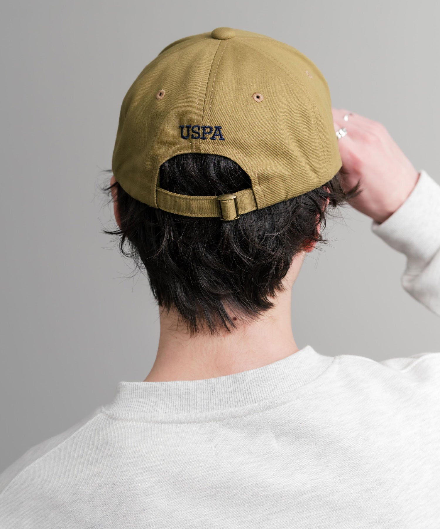 ロッキーモンロー Rocky Monroe U.S. POLO ASSN. ユーエスポロアッスン ベースボールキャップ ローキャップ メンズ レディース ツイル 帽子 無地 ロゴ 刺繍 15598 (ベージュ×ネイビー) ベージュ×ネイビー