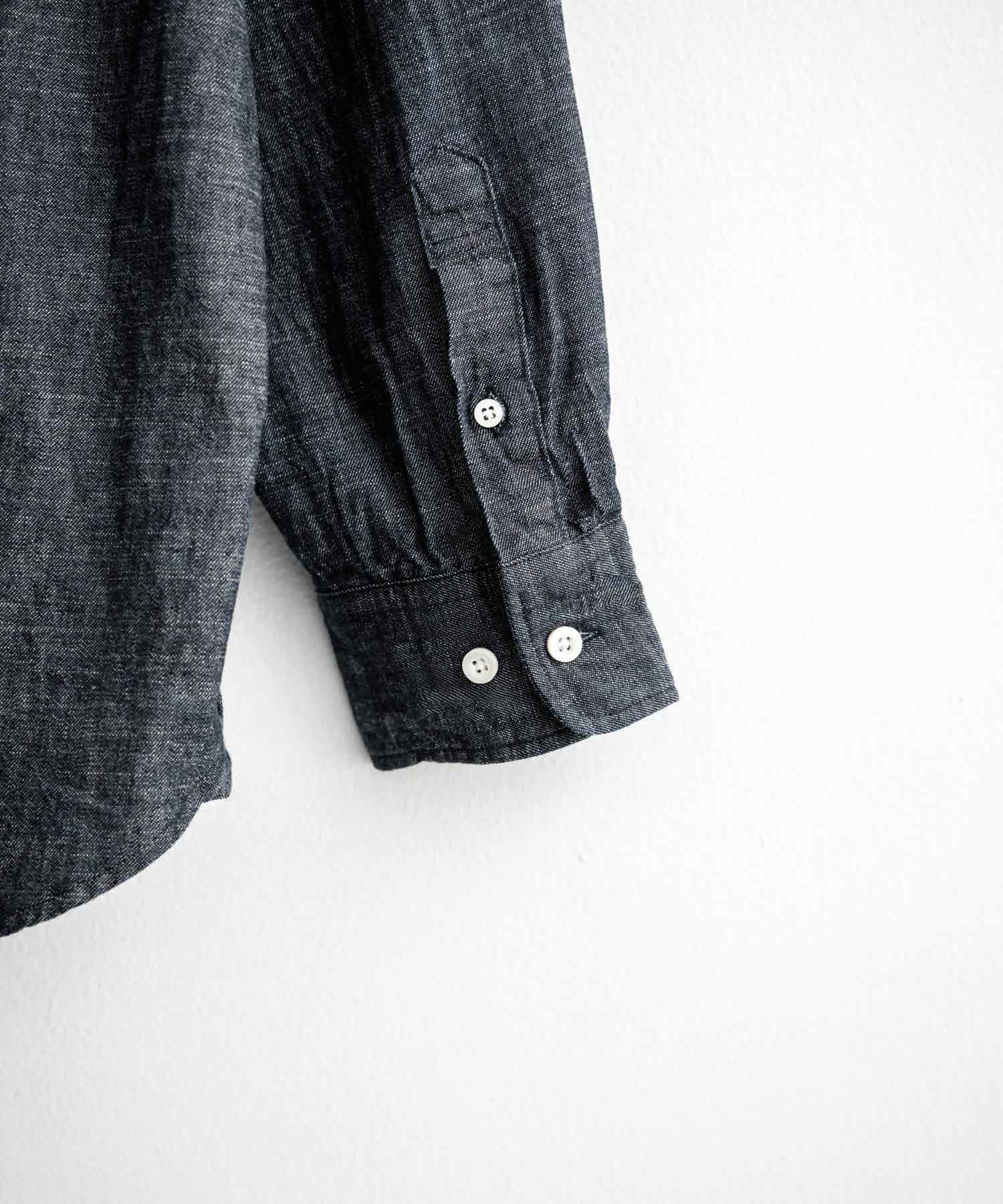 ロッキーモンロー Rocky Monroe デニムシャツ 長袖 ボタンダウン メンズ レディース ボクシーAライン 備中備後 6オンス 日本製 Upscape Audience AUD6703 15608 (ダークインディゴ) ダークインディゴ