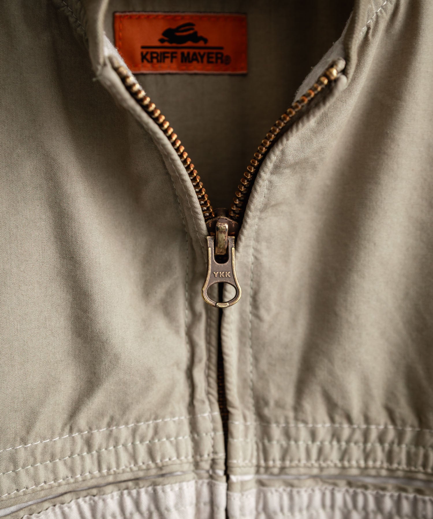 ロッキーモンロー Rocky Monroe ブルゾン ショート丈 メンズ ダービージャケット ライトアウター 異素材 オーバーサイズ ラグラン 薄手 KRIFF MAYER 2534003 15612 (20.ベージュ) 20.ベージュ