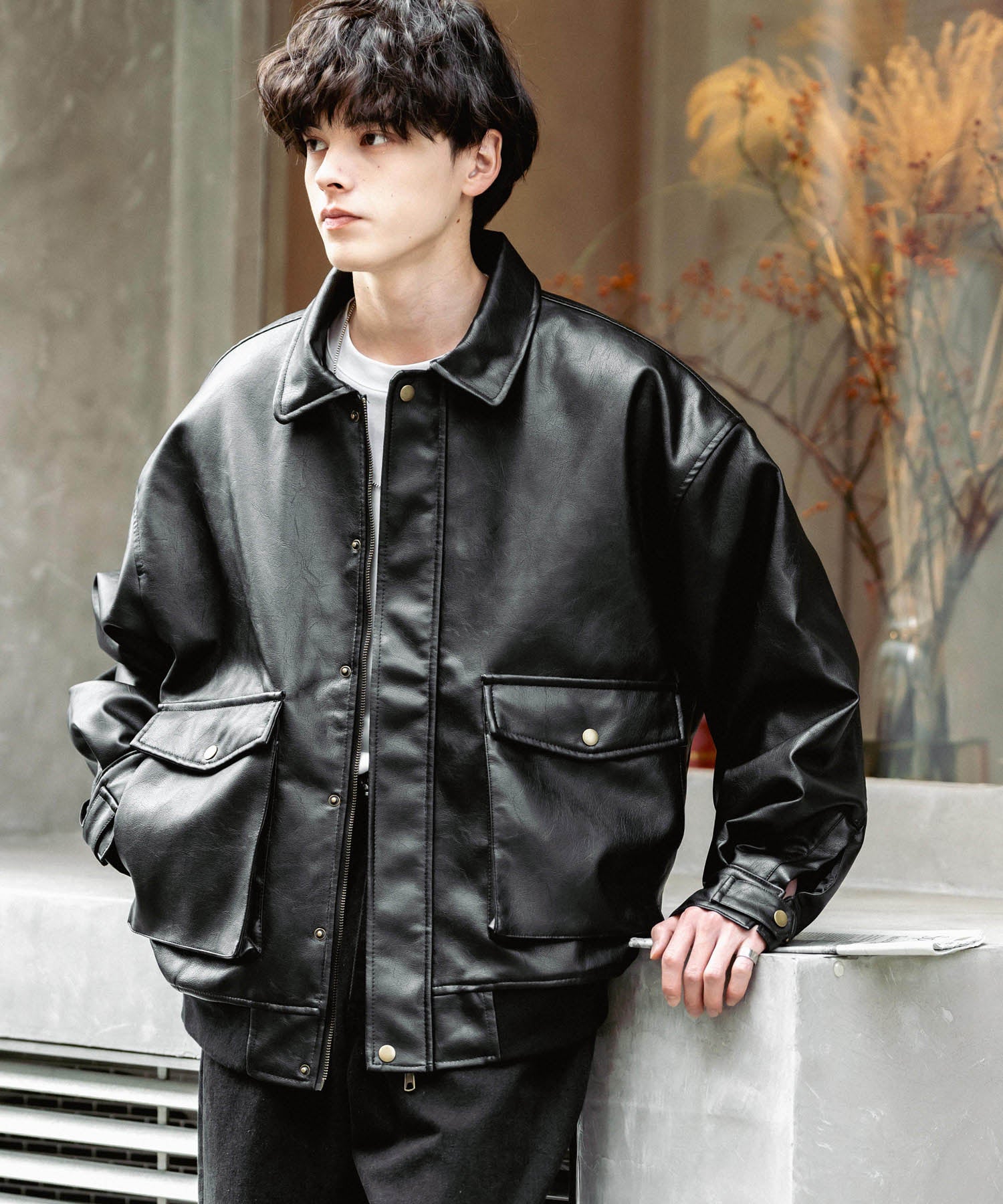 Rocky Monroe Blouson Flight Jacket Men's Outer Military A-2 Mid-Weight