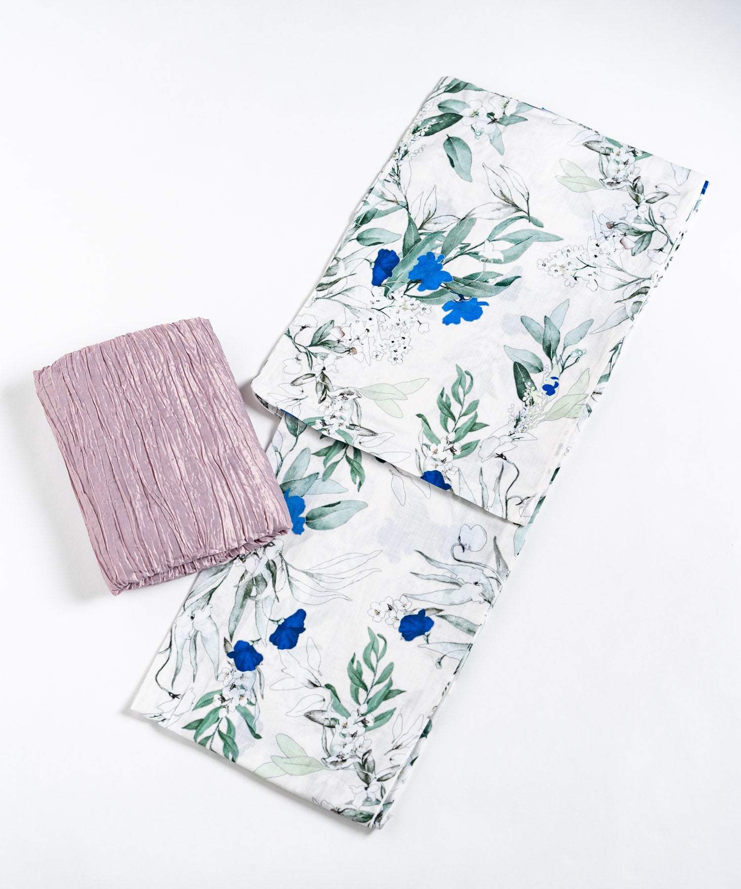 ロッキーモンロー Rocky Monroe 浴衣 2点セット レディース しわ兵児帯 和服 花柄 綿100% 女性用 大人 可愛い レトロ おしゃれ フリーサイズ 花火 夏祭り ゆかた 14697 (A) A