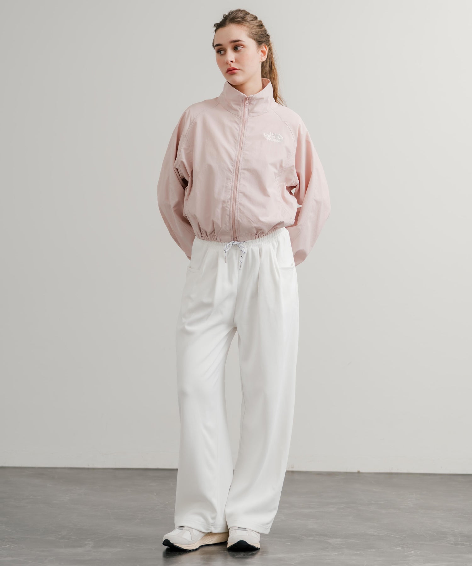 ロッキーモンロー Rocky Monroe スウェットパンツ イージー ワイド ルーズシルエット レディース ストレート 無地 ウエストゴム シンプル 韓国 Y2K スポーティー 部屋着 14918 (ホワイト) ホワイト