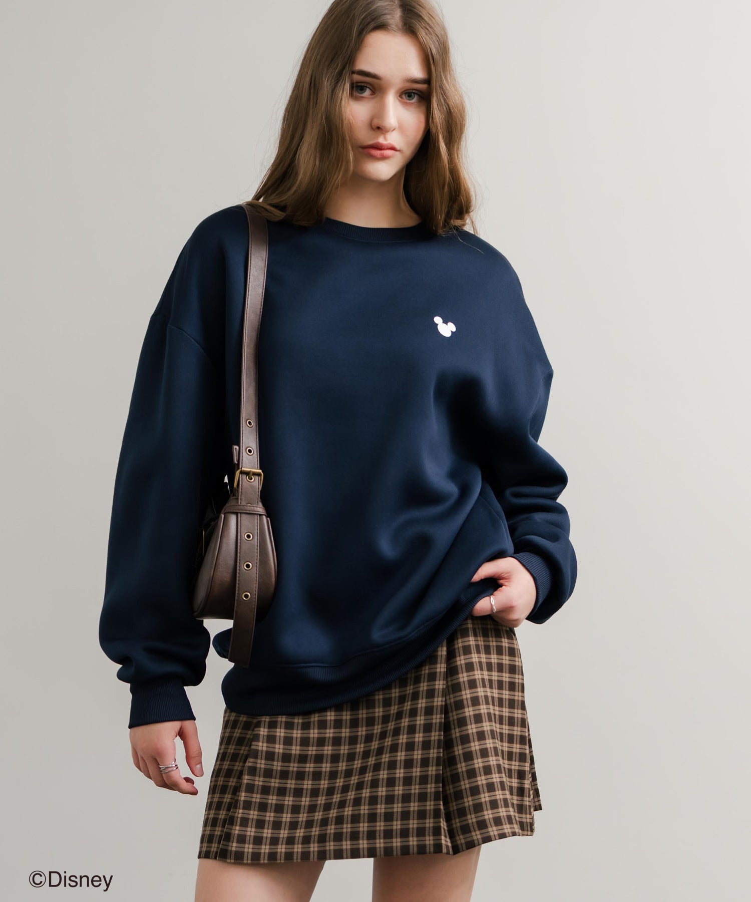 ロッキーモンロー Rocky Monroe DISNEY ディズニー ミッキーマウス スウェット トレーナー レディース メンズ 裏起毛 プリント キャラクター オーバーサイズ リラックス 14939 (B.D/グリーン) B.D/グリーン