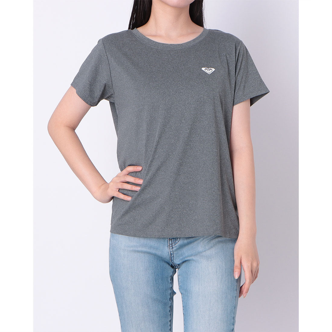 ロキシー ROXY MY 1ST ROXY TEE (グレー) グレー