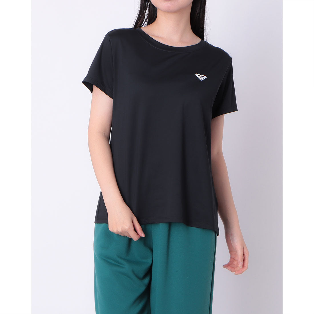 ロキシー ROXY MY 1ST ROXY TEE (ブラック) ブラック