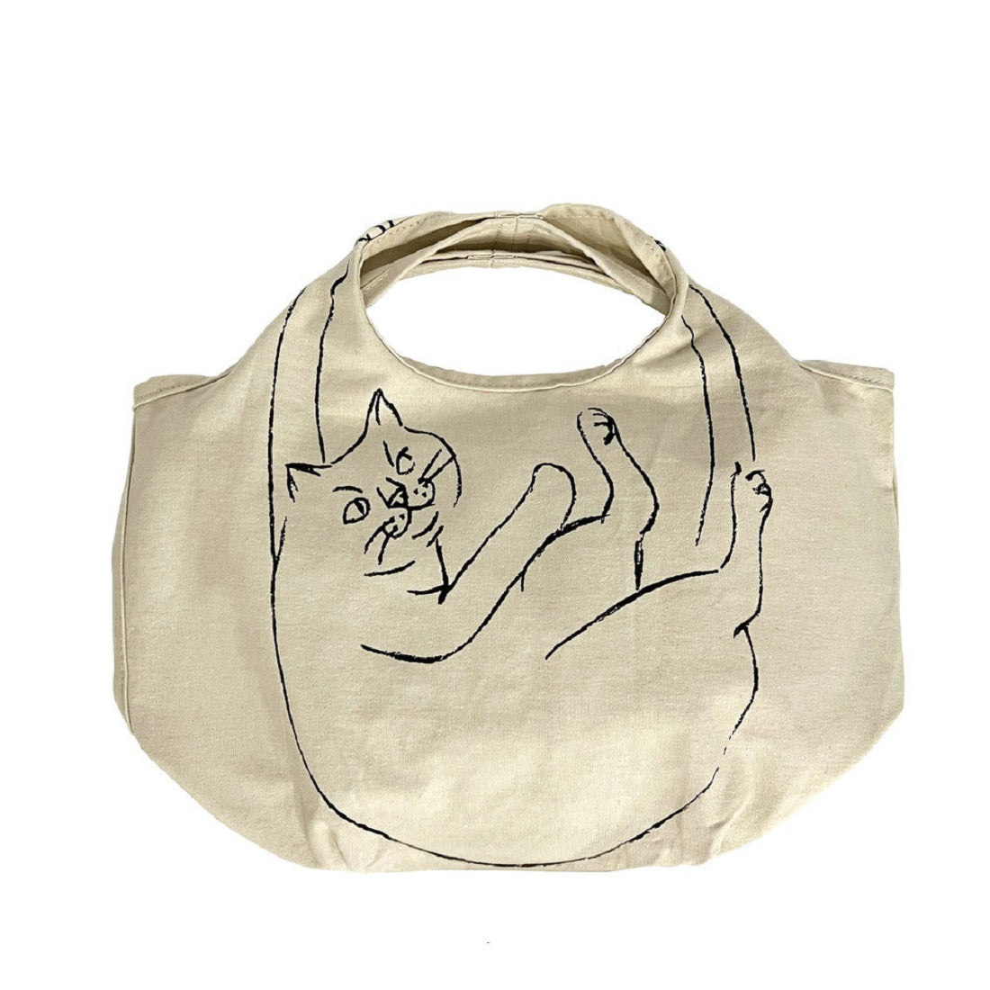 ルートート ROOTOTE 1191 ねこ柄 コットン 小さめ エコバッグ NA ルーショッパー ミニ マルシェ