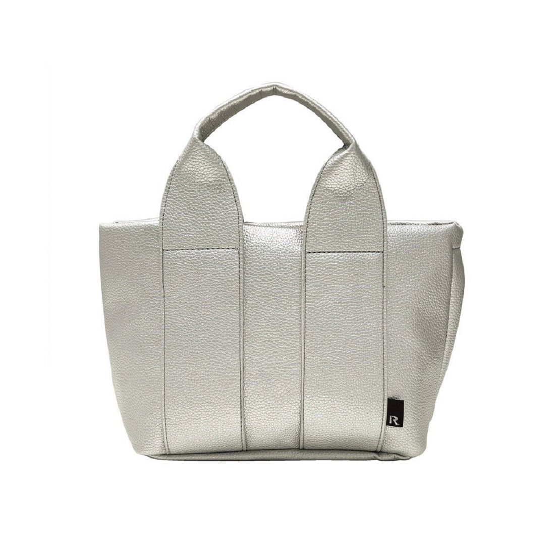 ルートート ROOTOTE 1322 小さめ 自立 フェイクレザー ヨコ型 トートバッグ SN DELI gentry,03:シルバー