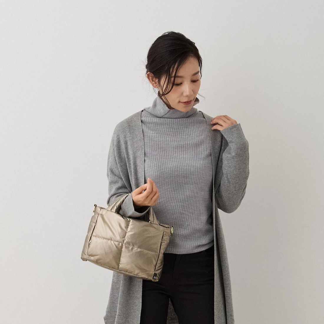 ルートート ROOTOTE 羽毛入り トートバッグ フェザールー 1338 FE ベビールー CARO B (04 パープル) 04 パープル