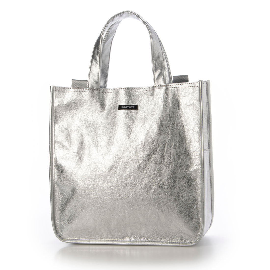 ルートート ROOTOTE ショルダー付 A4 トートバッグ レディース 斜め掛け 軽量 EU.スクエア.メタリック-A 1032 (01 シルバー) 01 シルバー