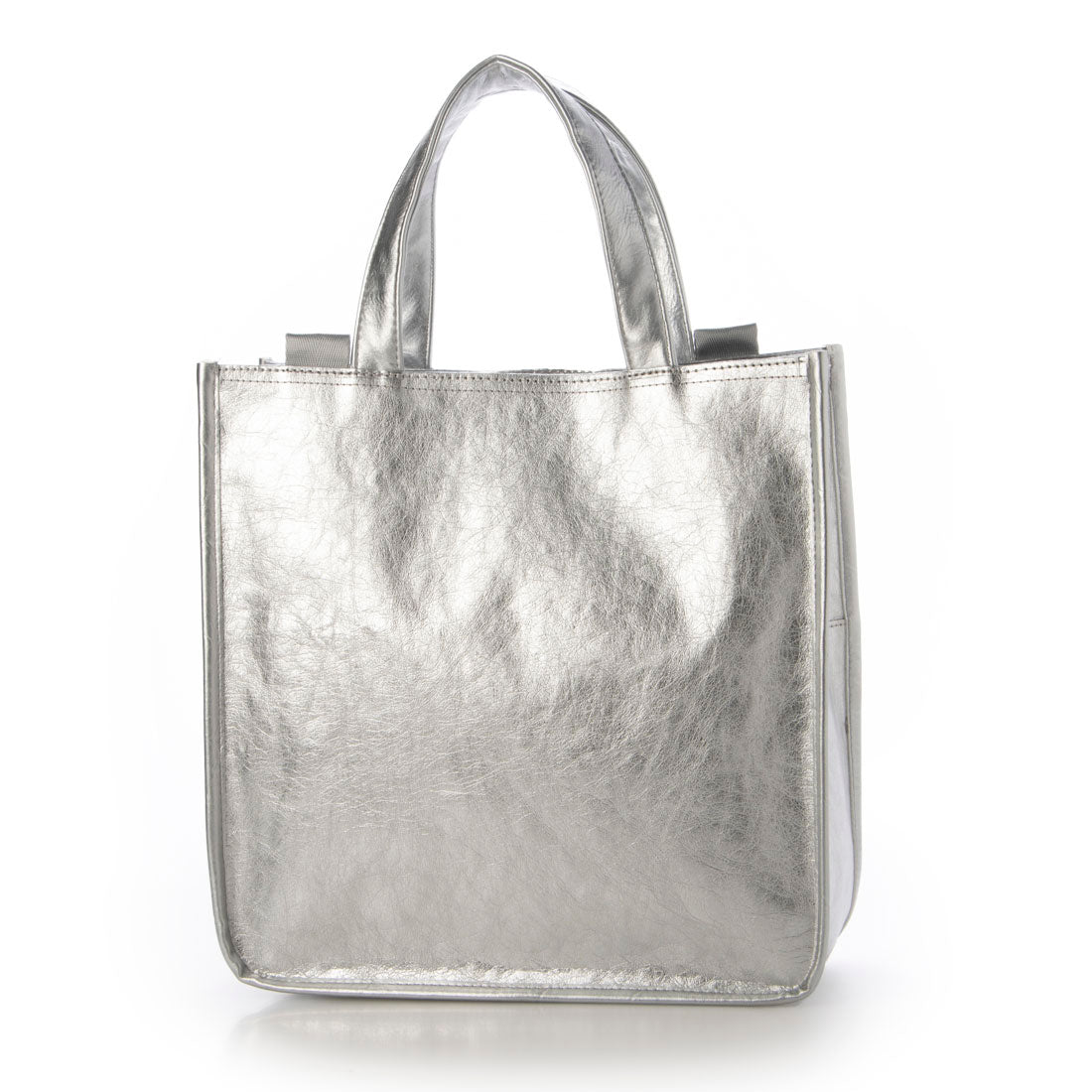 ルートート ROOTOTE ショルダー付 A4 トートバッグ レディース 斜め掛け 軽量 EU.スクエア.メタリック-A 1032 (01 シルバー) 01 シルバー