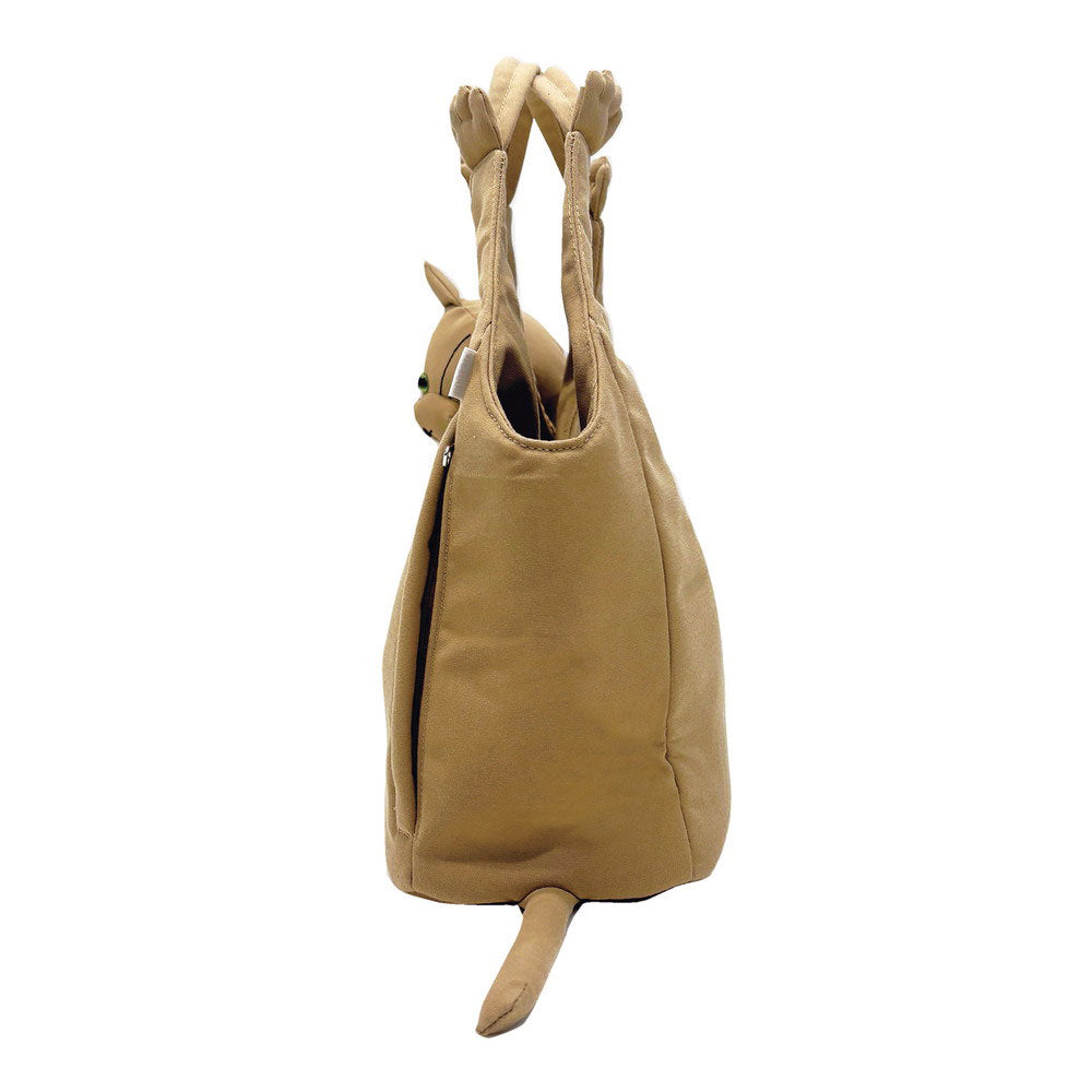 ルートート ROOTOTE 猫 ねこ 立体 顔付き トートバッグ EU.ラウンド.ブラブラネコ-A 1034 (02 キャメル) 02 キャメル