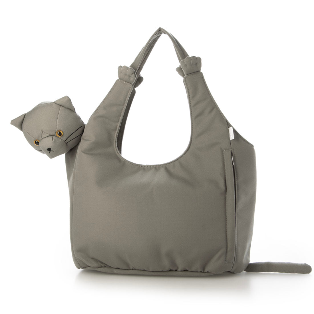 ルートート ROOTOTE 猫 ねこ 立体 顔付き トートバッグ EU.ラウンド.ブラブラネコ-A 1034 (02 キャメル) 02 キャメル