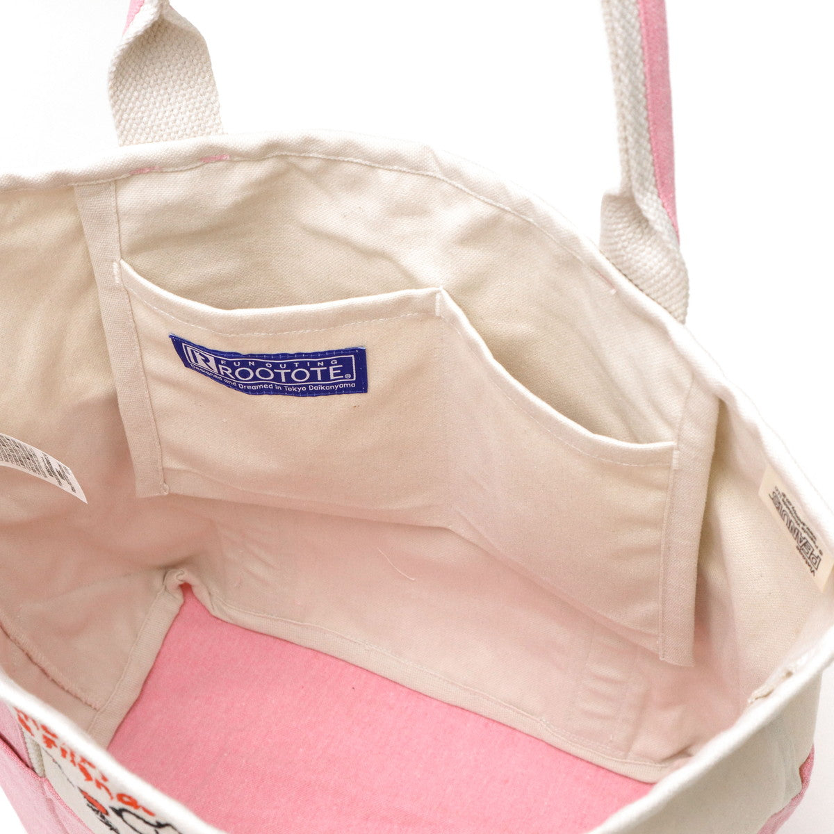 ルートート ROOTOTE トートバッグ レディース 大容量 スヌーピー 軽量 軽い 大人 女性 かわいい おしゃれ ピーナッツ キャラクター A4 リサイクルコットン IP.ミディアム.Peanuts-0D 8424 (JOECOOL) JOECOOL
