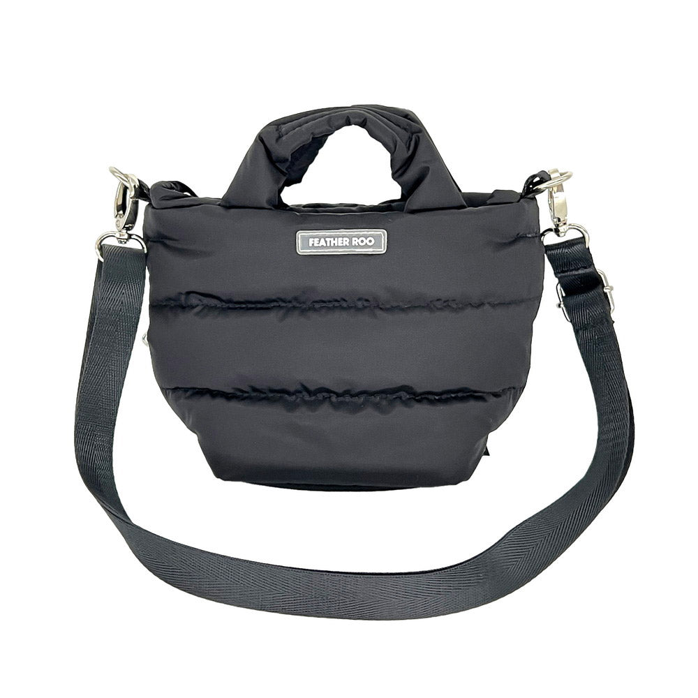 ルートート ROOTOTE トートバッグ レディース フェザールー ミニミニ ショルダーバッグ 2Way FE べビールー モデレートーA 3681 (01 ブラック) 01 ブラック