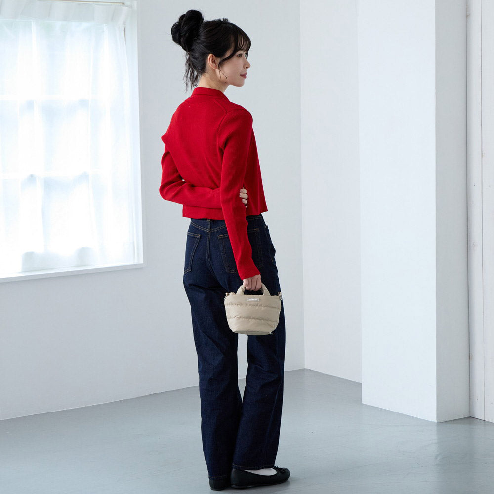 ルートート ROOTOTE トートバッグ レディース フェザールー ミニミニ ショルダーバッグ 2Way FE べビールー モデレートーA 3681 (01 ブラック) 01 ブラック