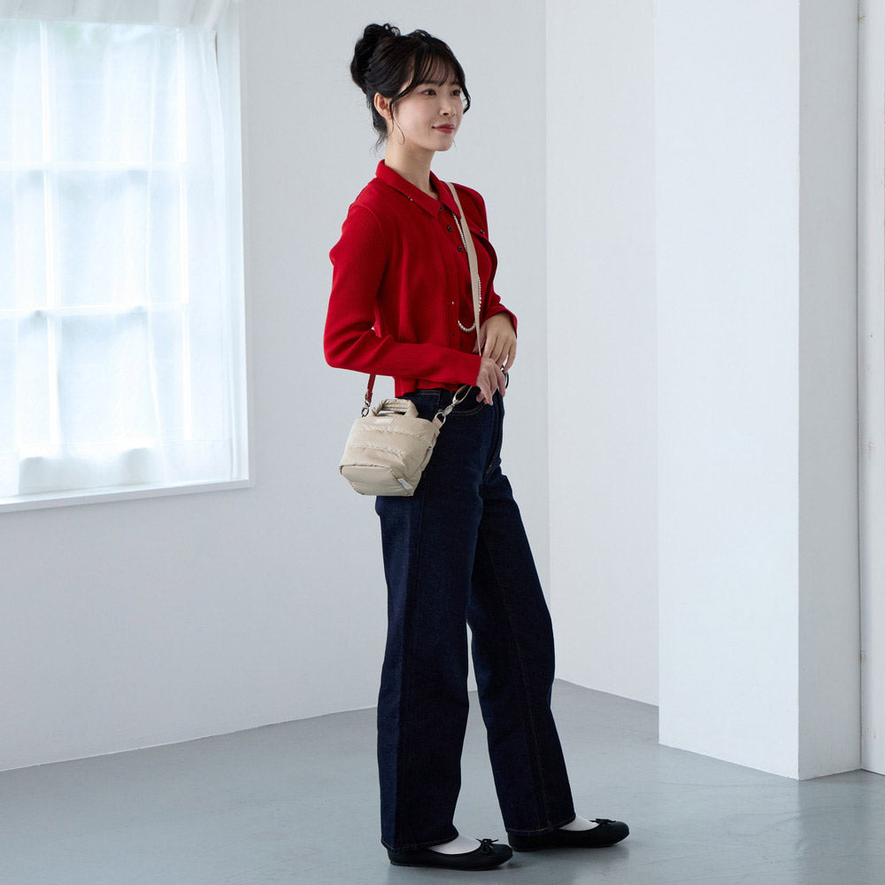 ルートート ROOTOTE トートバッグ レディース フェザールー ミニミニ ショルダーバッグ 2Way FE べビールー モデレートーA 3681 (01 ブラック) 01 ブラック