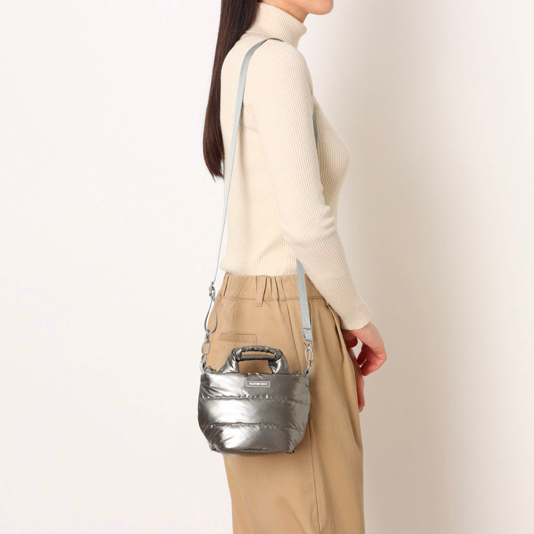 ルートート ROOTOTE トートバッグ レディース フェザールー ミニミニ ショルダーバッグ 2Way FE べビールー モデレートーA 3681 (01 ブラック) 01 ブラック