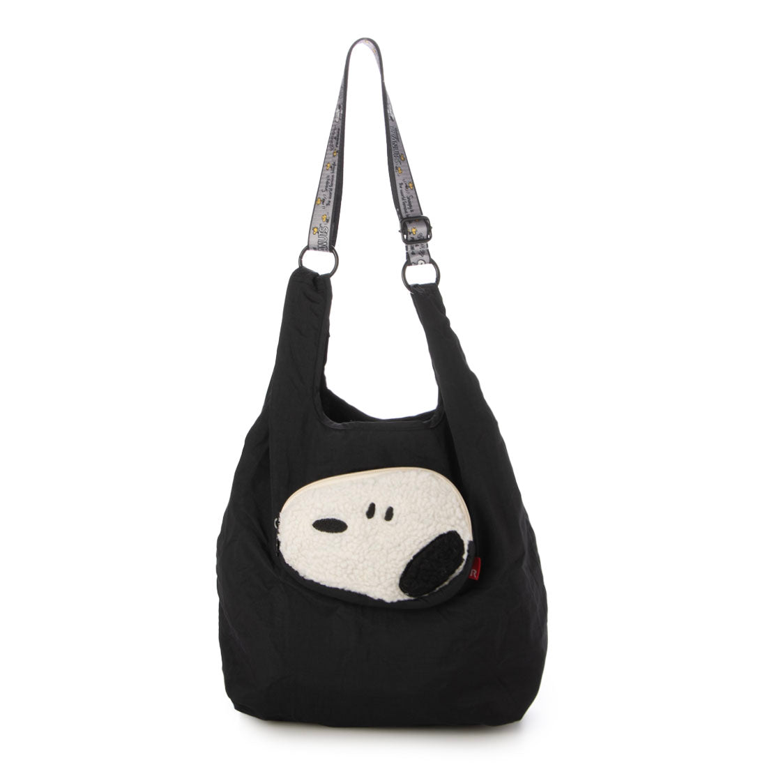 ルートート ROOTOTE トートバッグ レディース スヌーピー モチーフ 折りたたみ可能 ショルダー付 エコバッグ IP ルーショッパー ピーナッツ-0P 8458 (04 3D グラス) 04 3D グラス