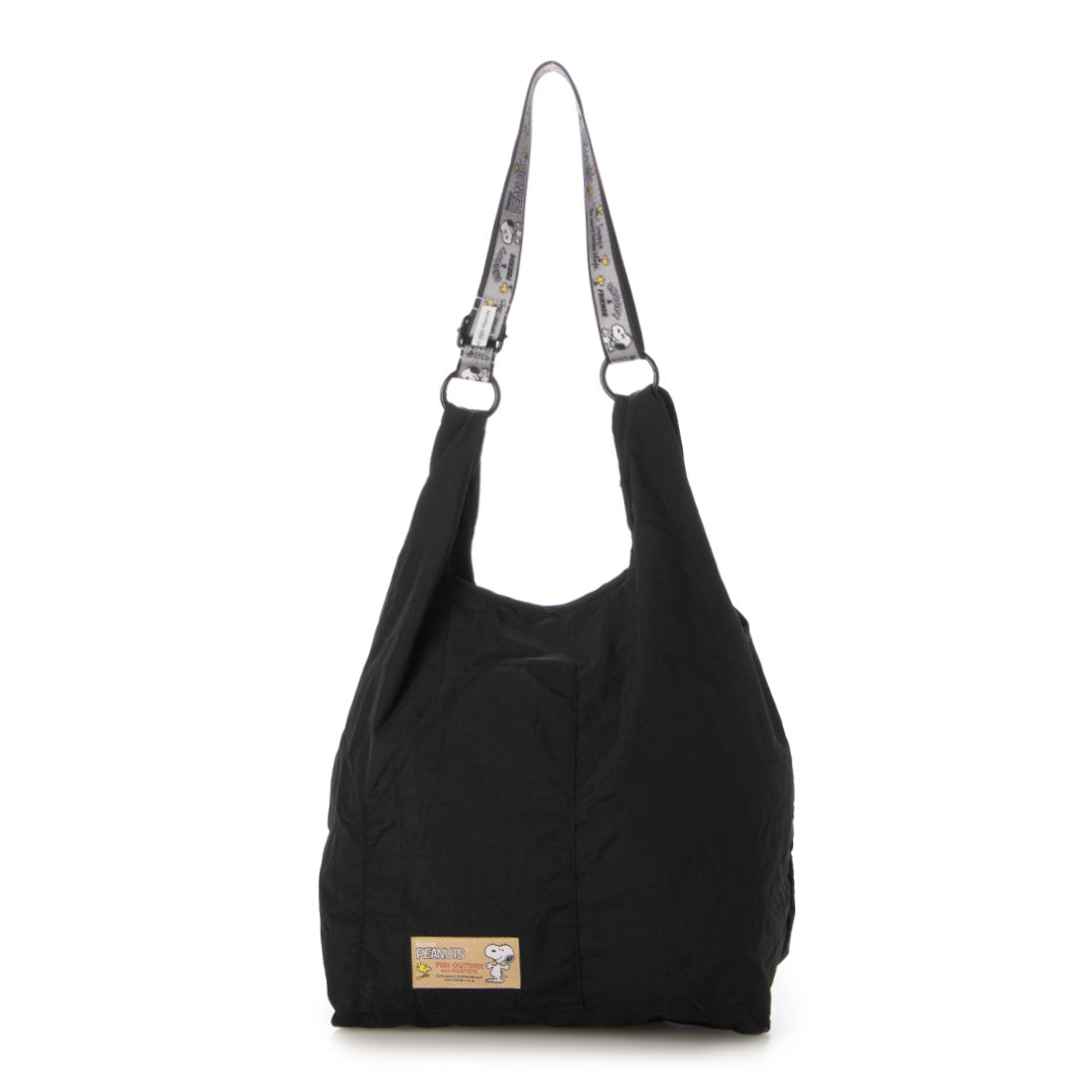 ルートート ROOTOTE トートバッグ レディース スヌーピー モチーフ 折りたたみ可能 ショルダー付 エコバッグ IP ルーショッパー ピーナッツ-0P 8458 (04 3D グラス) 04 3D グラス