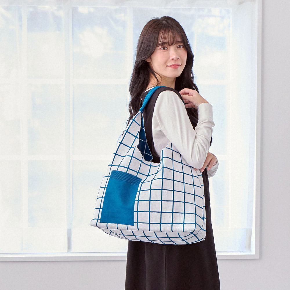 ルートート ROOTOTE トートバッグ レディース 肩掛け A4 ワンショルダー LT ラウンドニットトート 3660 (03 ホワイト) 03 ホワイト