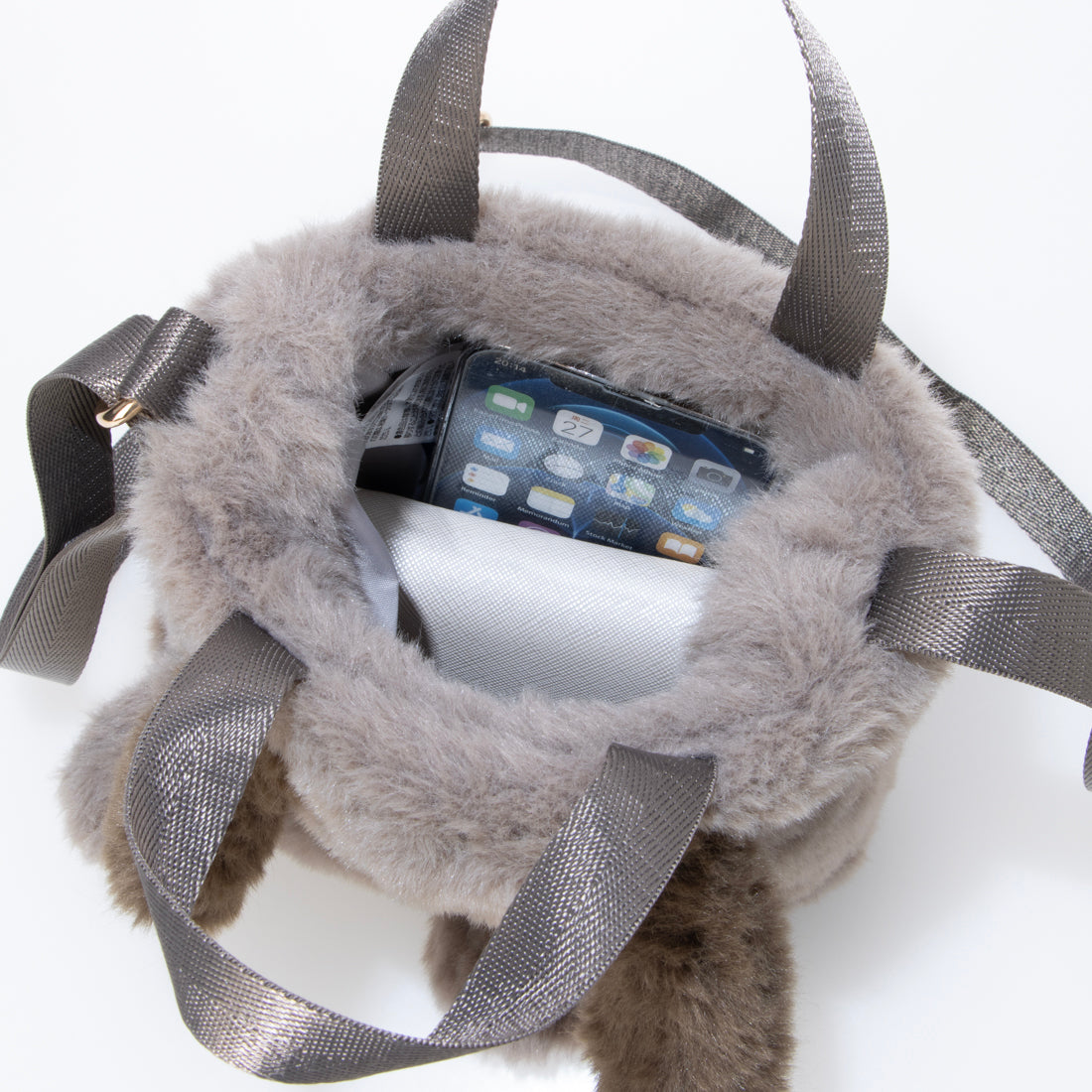 ルートート ROOTOTE レディース フェイクファー ショルダー付き ミニ トートバッグ IP.べビールー.クリプティッドピーナッツ-9W 8399 (04 オラフ) 04 オラフ