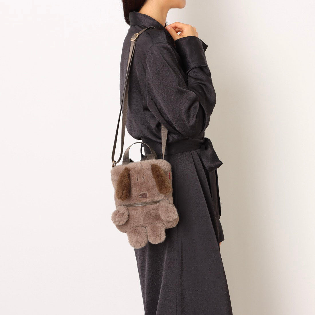 ルートート ROOTOTE レディース フェイクファー ショルダー付き ミニ トートバッグ IP.べビールー.クリプティッドピーナッツ-9W 8399 (04 オラフ) 04 オラフ