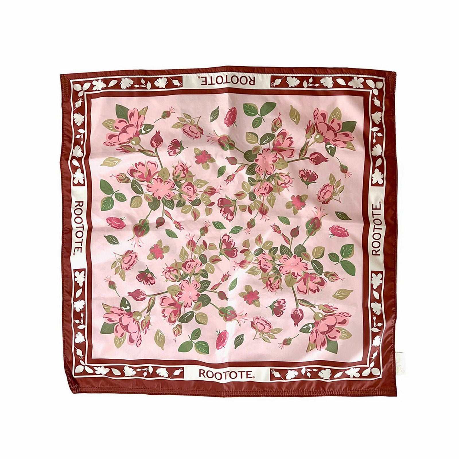 ルートート ROOTOTE トートバッグ レディース スカーフデザイン エコバッグ 肩掛け 軽量 LT.トール.スカーフーA 3664 (02 フラワー・ピンク) 02 フラワー・ピンク