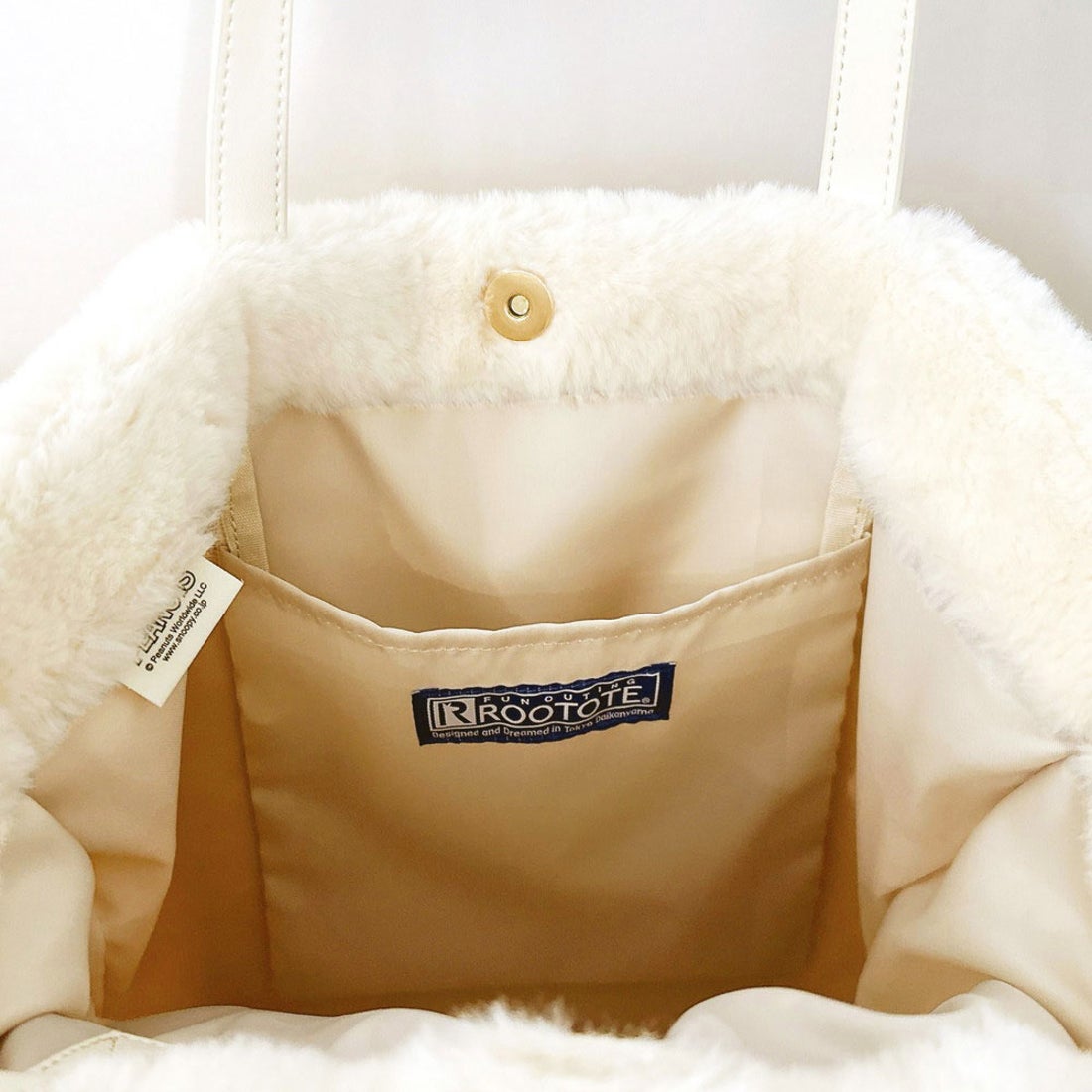 ルートート ROOTOTE レディース フェイクファー ショルダー付き リュックにもなる トートバッグ IP.トール.クリプティッドピーナッツ-9W 8416 (04 オラフ) 04 オラフ