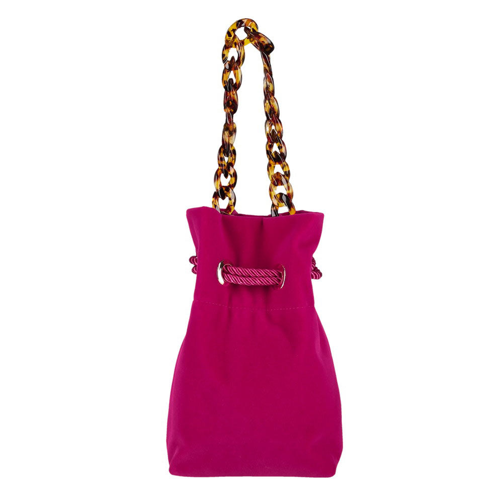 ルートート ROOTOTE ミニショルダーバッグ ポシェット 斜め掛け ベビールー.ベロア チェーン-A 0671 (01 MAGENTA) 01 MAGENTA