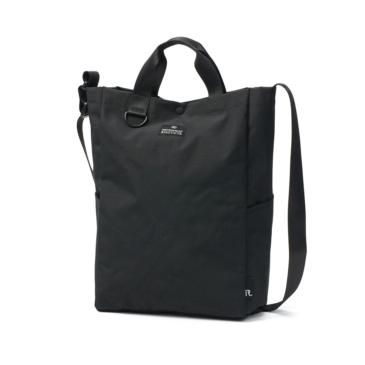 ルートート ROOTOTE ショルダーバッグ レディース A4 大きめ 斜めがけバッグ 軽量 ブランド カジュアル 斜めがけ 大人 撥水 おしゃれ シンプル トート 縦型 SC.トール2way.リップストップ-A 3558 (Black) Black
