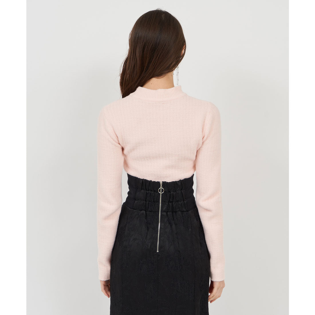 ロイヤルパーティー ROYAL PARTY プチハイミニシャギーニットトップス (グリーン) グリーン