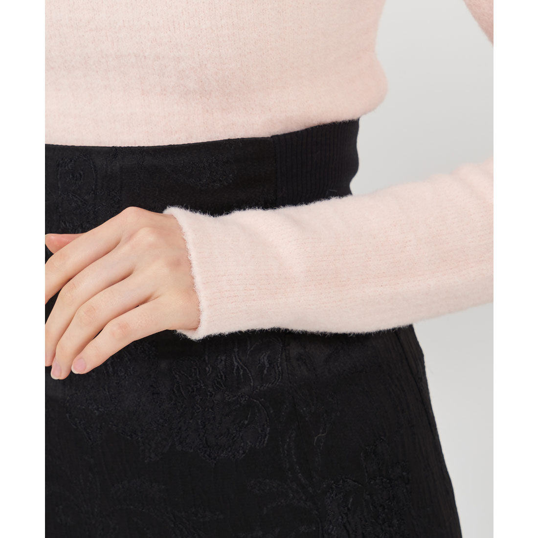 ロイヤルパーティー ROYAL PARTY プチハイミニシャギーニットトップス (グリーン) グリーン