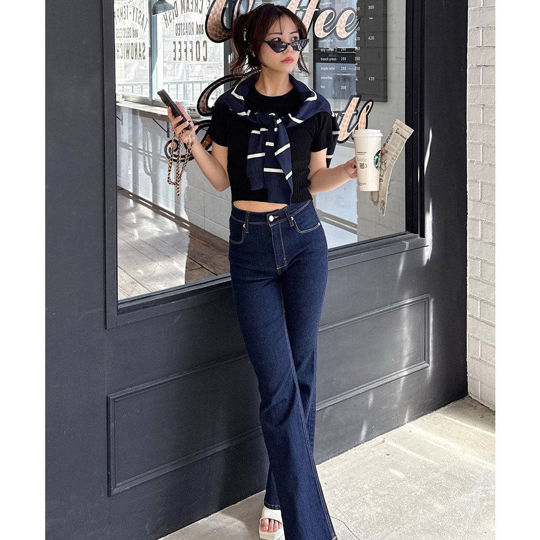 Royal Party Washable Compact Short Sleeve Knit Top
