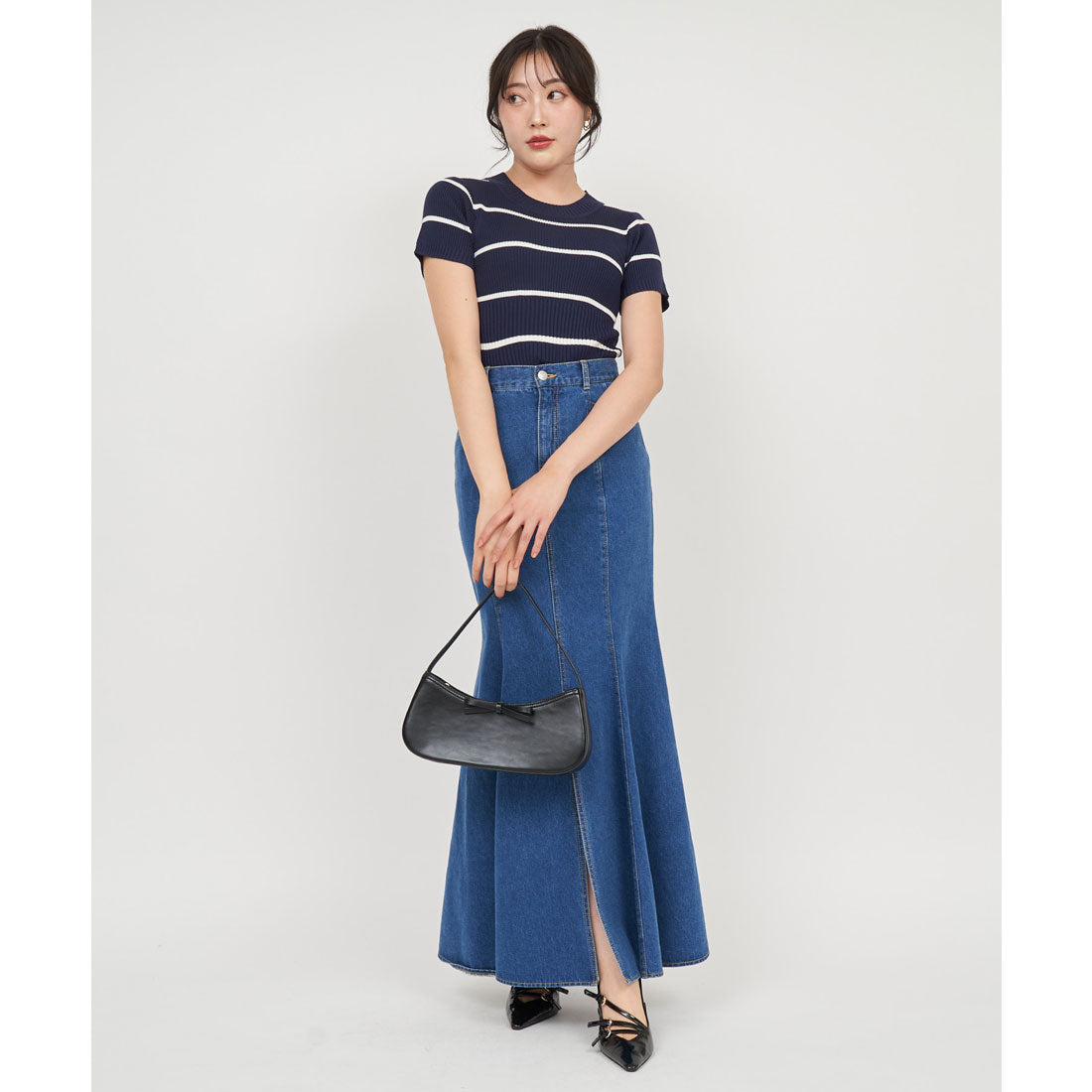Royal Party Washable Compact Short Sleeve Knit Top