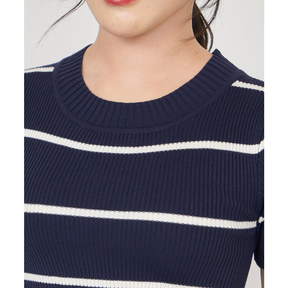 Royal Party Washable Compact Short Sleeve Knit Top