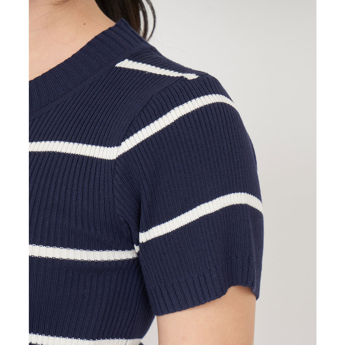 Royal Party Washable Compact Short Sleeve Knit Top