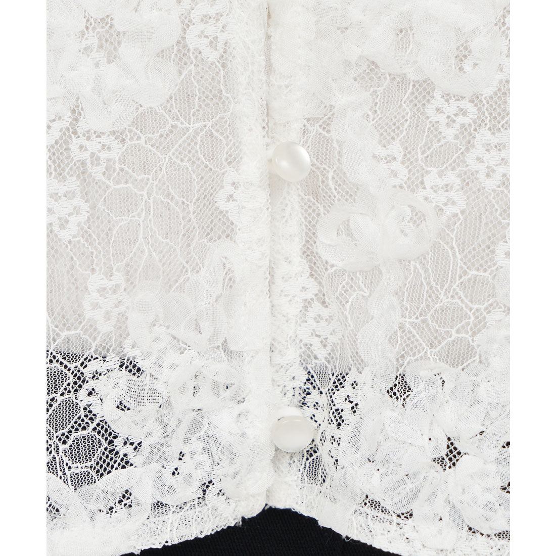 ロイヤルパーティー ROYAL PARTY 3Dレースブラウスアンサンブル (オフホワイト) オフホワイト