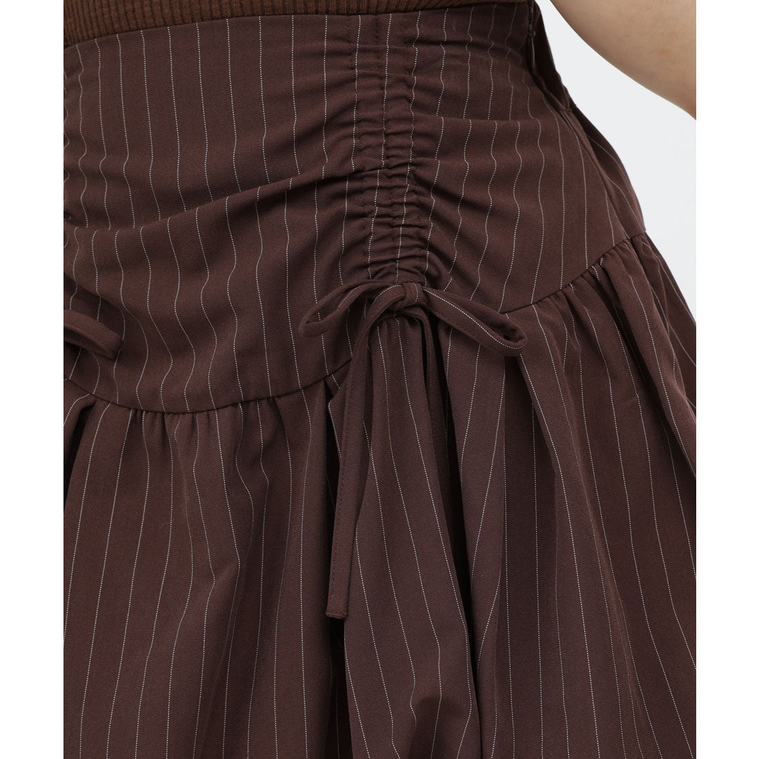 ロイヤルパーティー ROYAL PARTY ドロストリボンバルーンミニスカート (ブラック) ブラック