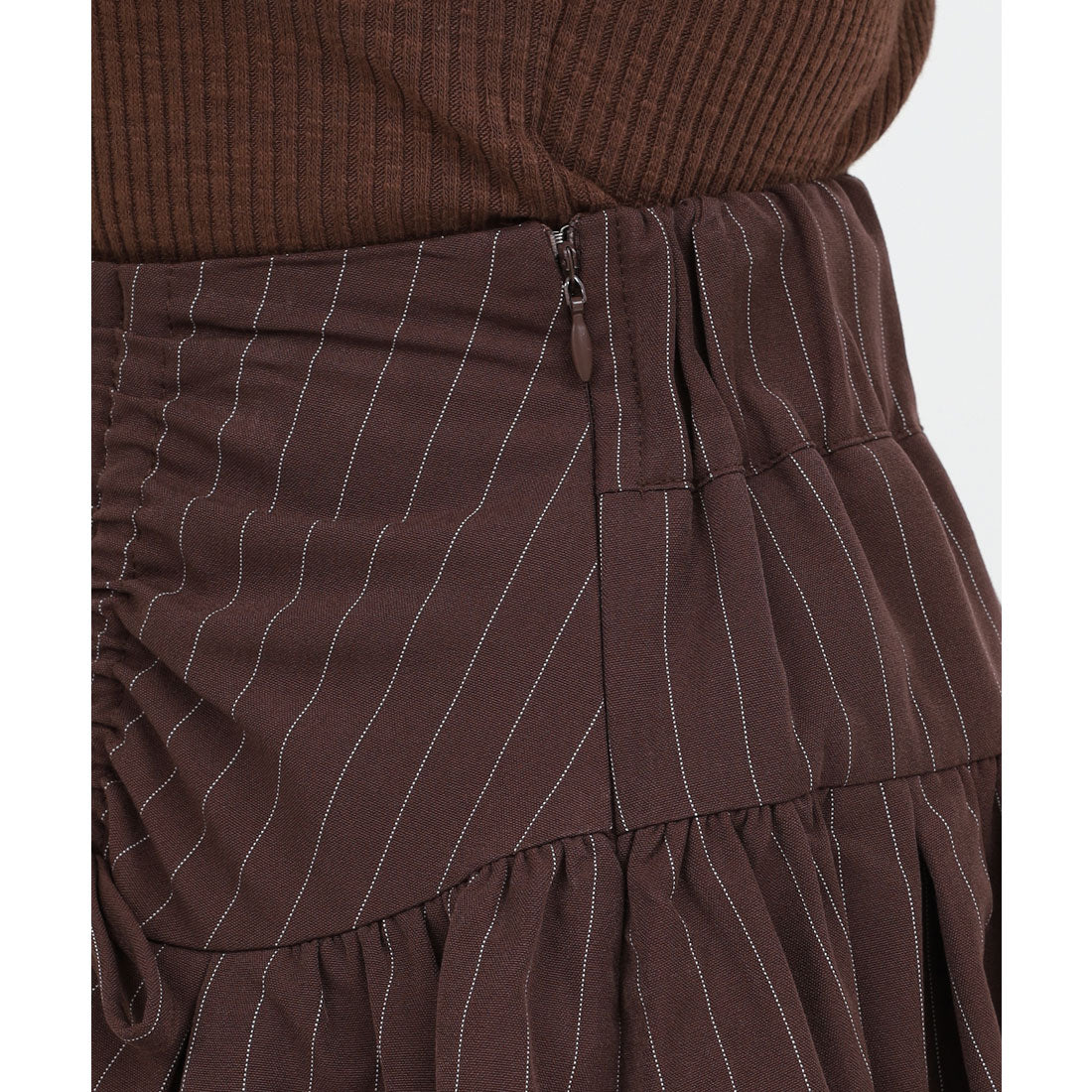 ロイヤルパーティー ROYAL PARTY ドロストリボンバルーンミニスカート (ブラック) ブラック