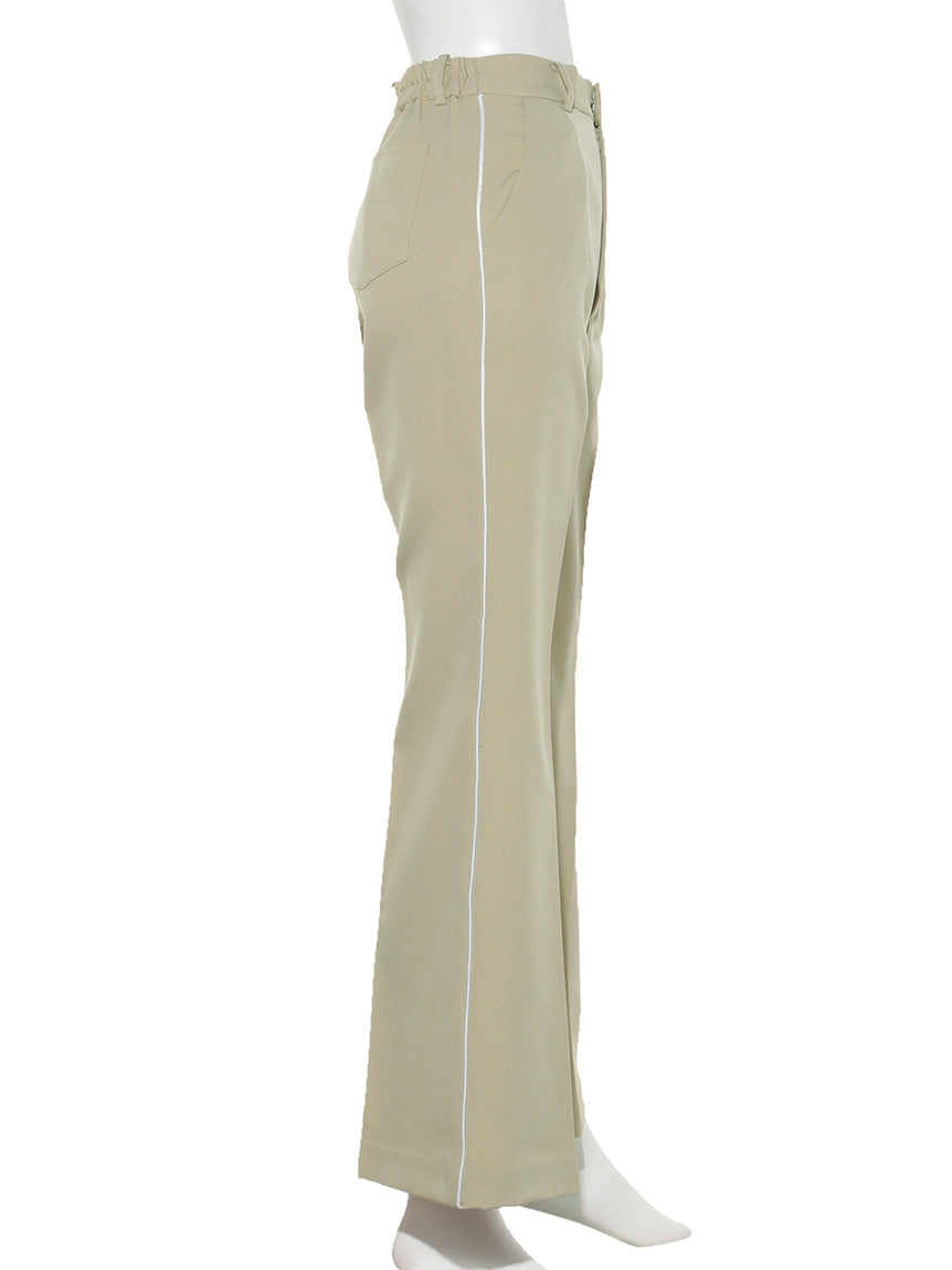 ロイヤルパーティー ROYAL PARTY ライン入りフレアパンツ (キャメル) キャメル